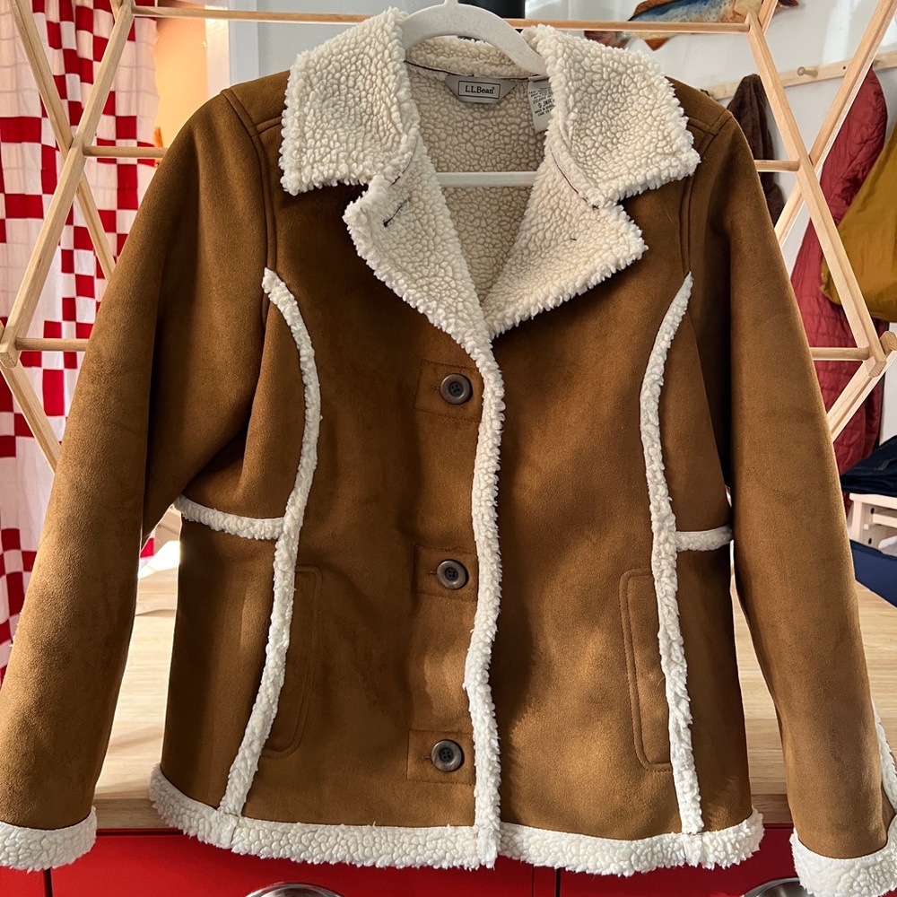 LL Bean Sherpa Faux Shearing Jacket